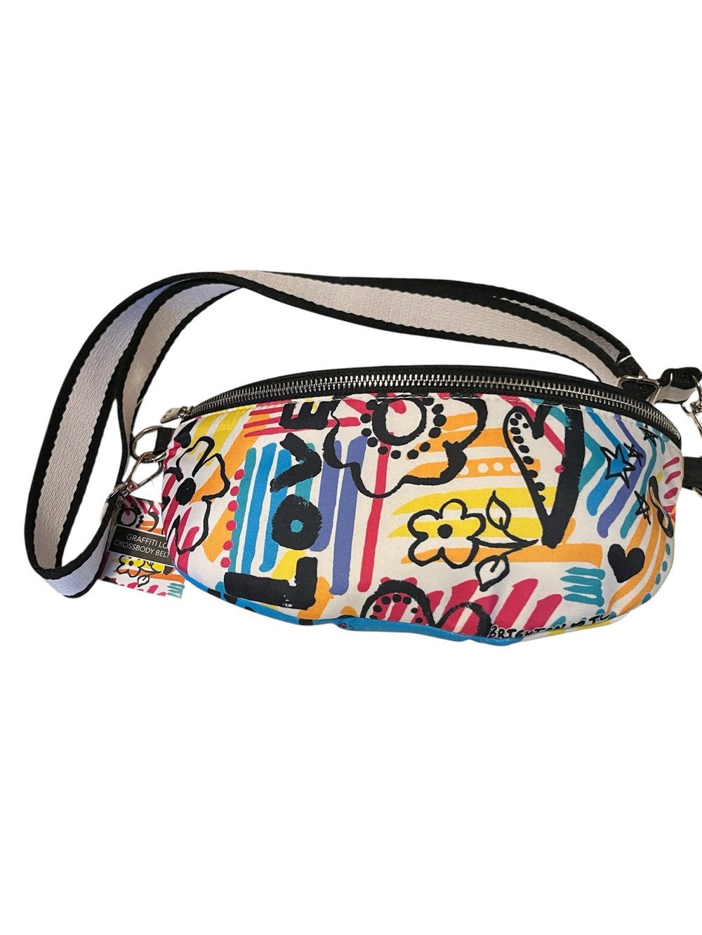 Brighton Colorful  Canvas Crossbody Bag - Multicolor